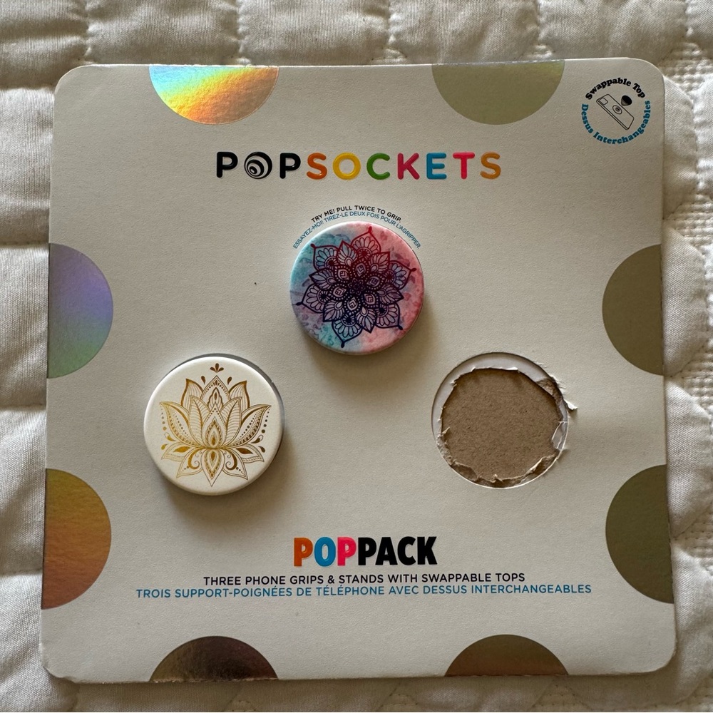 PopSockets PopPack with Swappable Tops